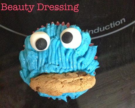 RECETA CUPCAKES: Monstruo de las galletas