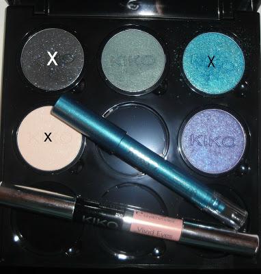 Look sombras infinity Kiko y  lápiz smoky look eyeshadow 08
