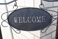 cartel de bienvenida