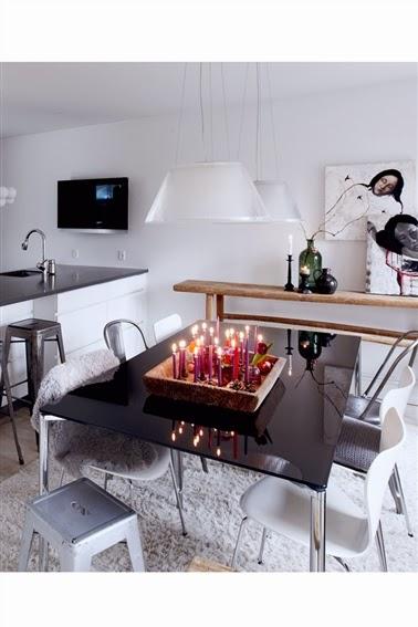 INSPIRACION NAVIDEÑA EN UN APARTAMENTO NORDICO