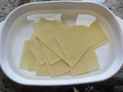 Lasaña de pollo y espinacas