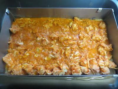 Lasaña de pollo y espinacas
