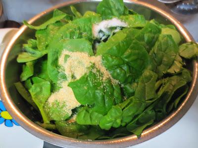 Lasaña de pollo y espinacas