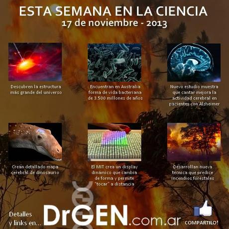 semana en ciencia2 Esta semana en ciencia   17 de noviembre 2013