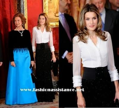 Letizia fiel a  Felipe Varela y Hugo Boss, en su viaje a California