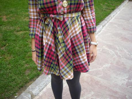 Vestido de cuadros de Oasap y reloj París de Sammydress!!! Vestido de cuadros de Oasap y reloj París de Sammydress!!!