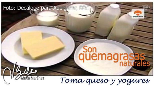 Decalogo para Adelgazar:  Queso y yogures son quemagrasas naturales