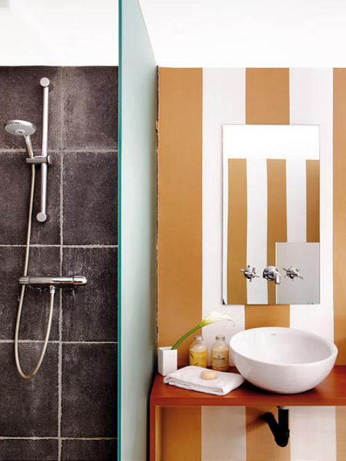Baños decorados con rayas