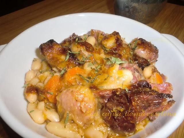 Cassoulet au canard (Cazuela de judías con pato)