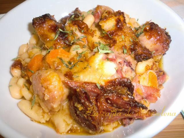 Cassoulet au canard (Cazuela de judías con pato)