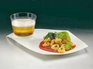 plato desechable de catering