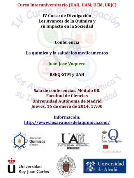 Curso de Divulgación “Los Avances de la Química y su Impacto en la Sociedad”