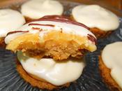 Galletas caramelo tipo twix, cubiertas chocolate blanco.