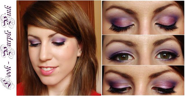rubibeauty makeup maquillaje paso step by step morado violeta rosa pink lentillas purple peticion