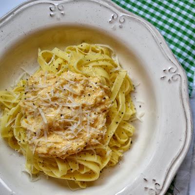 TAGLIATELLE CON SALSA DE CALABAZA