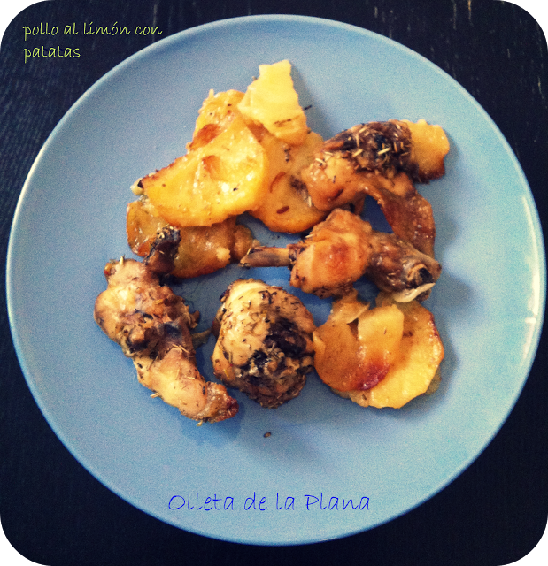 POLLO AL LIMÓN CON PATATAS AL HORNO