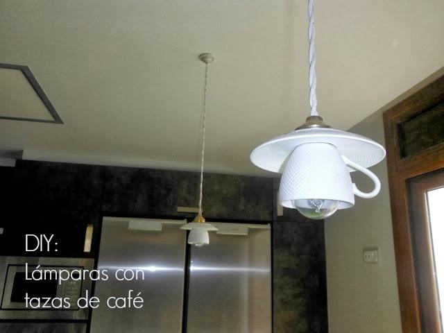 DIY: Cómo hacer unas lámparas con tazas de café.