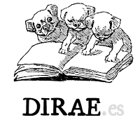 logo, dirae, lectura, libro