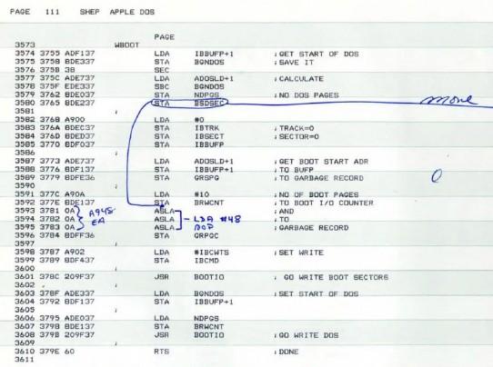 marked up listing 542x404 Liberado el código fuente del Apple II
