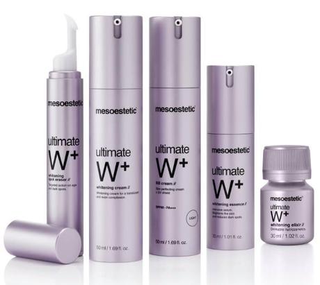 Línea ultimate W+ de Mesoestetic. Línea ultimate W+ de Mesoestetic.