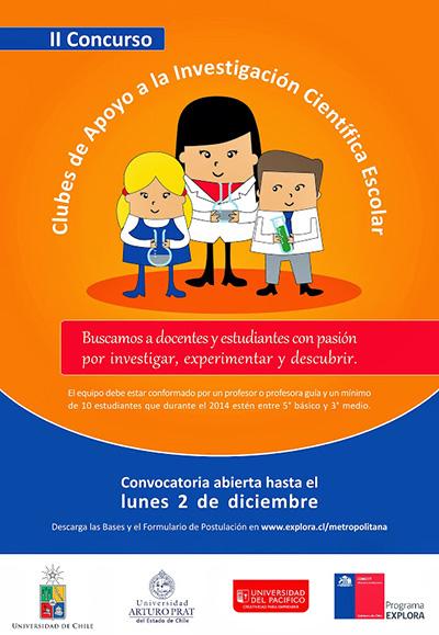 II Concurso de Clubes de Apoyo a la Investigación Científica Escolar (Región Metropolitana, Chile)