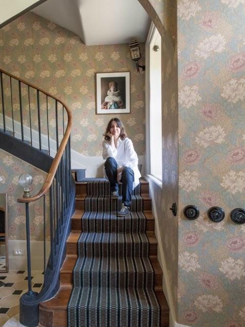 Una casa muy femenina, en Normandía