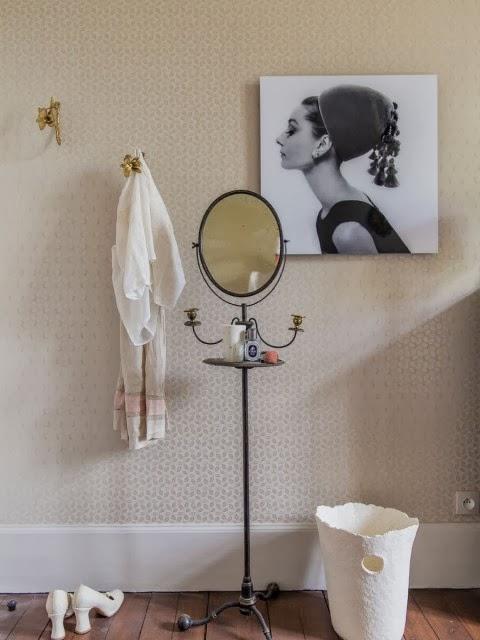 Una casa muy femenina, en Normandía