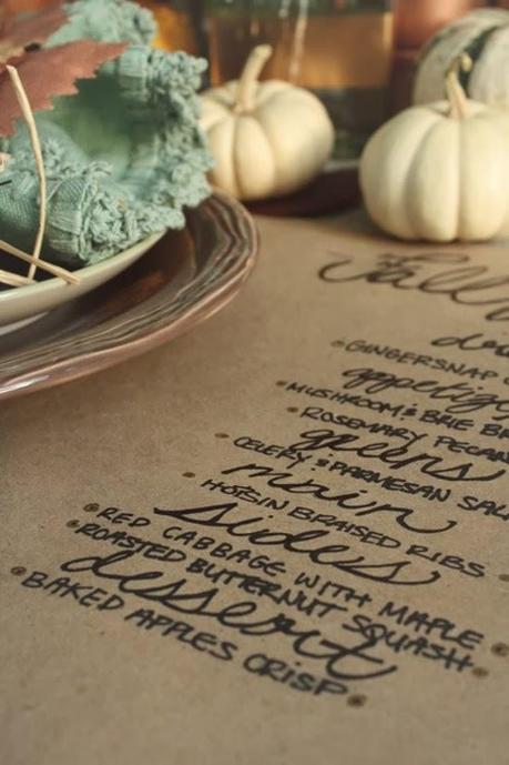 Mesa con productos de temporada + DIY Mesa con productos de temporada + DIY