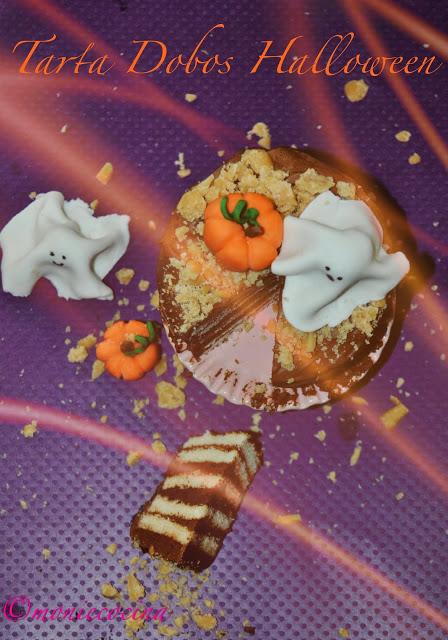 TARTA DOBOS DE HALLOWEEN