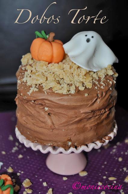 TARTA DOBOS DE HALLOWEEN