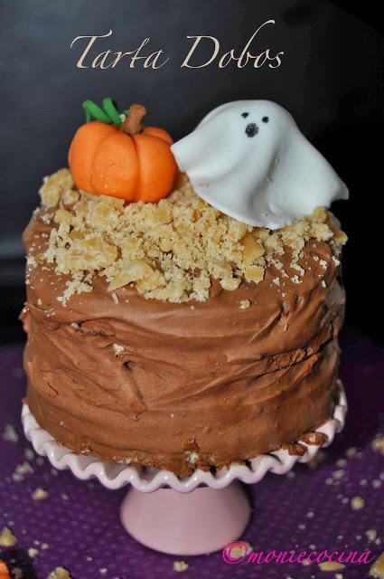 TARTA DOBOS DE HALLOWEEN
