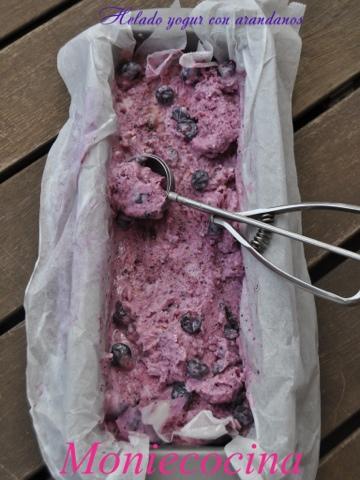 HELADO DE YOGUR CON ARÁNDANOS