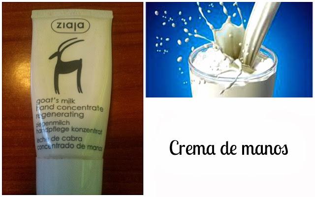 Crema de manos concentrada de leche de cabra de Ziaja