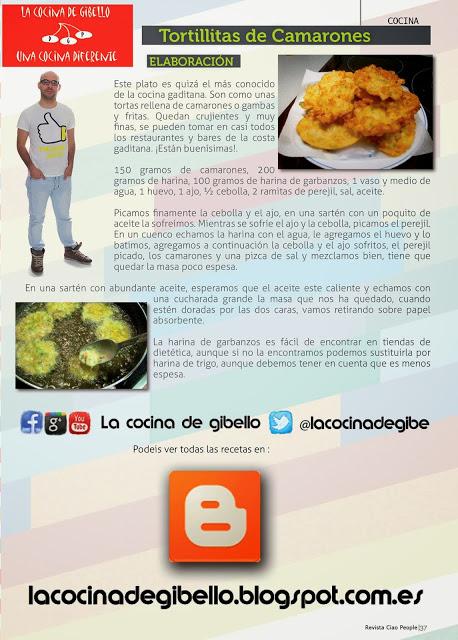 Revista Ciao People: Tortillitas de Camarones