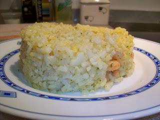Arroz con gambas y sepia