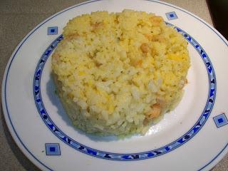Arroz con gambas y sepia