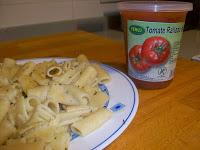 Macarrones de salvado con tomate rallado Ferlo