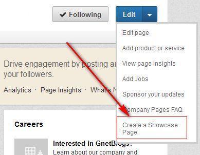 LinkedIn introduce Showcase Pages, para mostrar diferentes aspectos de empresas, organizaciones, blogs y más linkedin-create-showcase-page