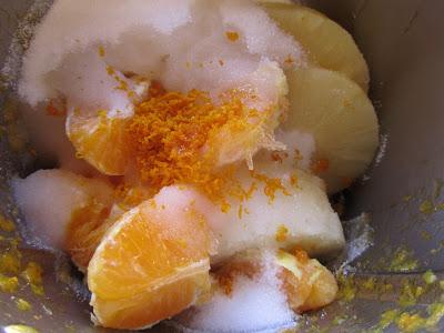 Mermelada de piña, naranja y ron