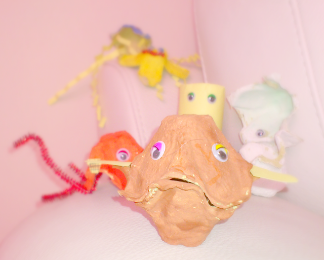 Cosas que me gustan: animales marinos con cartones de huevos