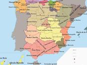 Mapa provincial literario España