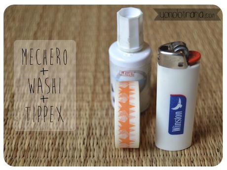 Mechero tuneado con Washi Mechero tuneado con Washi