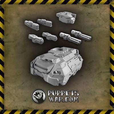 TBT Taurus artillado de Puppets War a la venta.