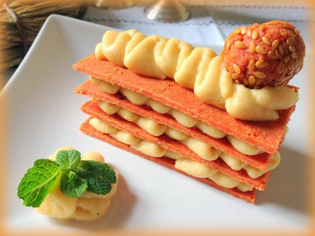 Reto de Noviembre de La Casona de Salamanca. Milhojas de Humus y Chorizo.