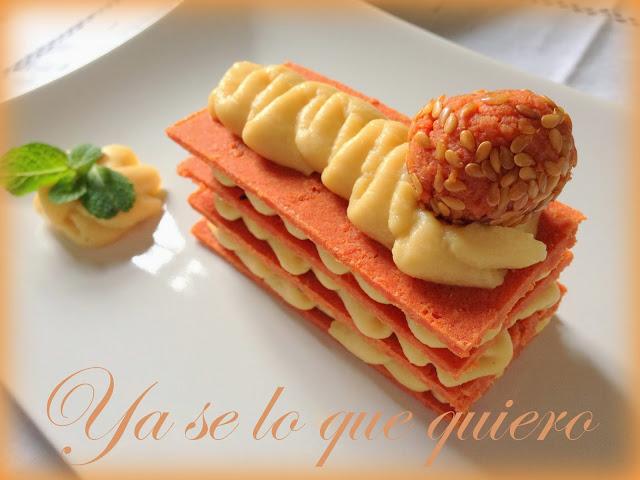 Reto de Noviembre de La Casona de Salamanca. Milhojas de Humus y Chorizo.