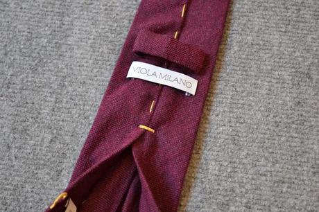 Review corbata 7 fold 100% cashmere de Viola Milano.