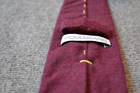 Review corbata 7 fold 100% cashmere de Viola Milano.