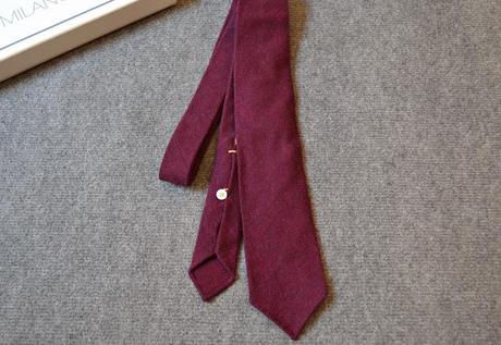 Review corbata 7 fold 100% cashmere de Viola Milano.