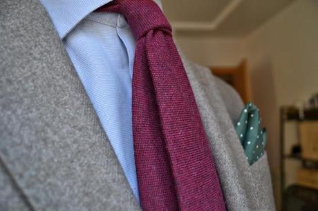 Review corbata 7 fold 100% cashmere de Viola Milano.