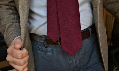 Review corbata 7 fold 100% cashmere de Viola Milano.